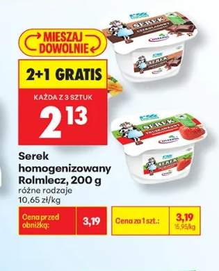 Serek homogenizowany Rolmlecz waniliowy +1 wariant
