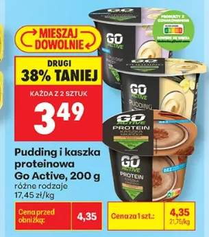 Pudding proteinowy Go Active czekoladowy +2 warianty