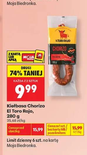 Kiełbasa Chorizo El Toro Rojo