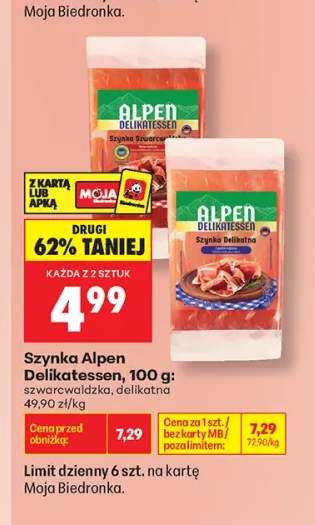 Szynka szwarcwaldzka Alpen Delikatessen +1 wariant