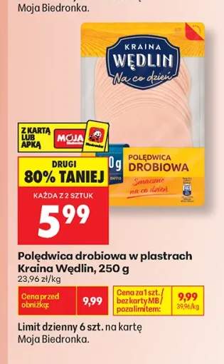 Polędwica drobiowa w plastrach Kraina Wędlin