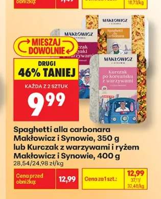 Spaghetti alla carbonara Makłowicz i Synowie +1 wariant