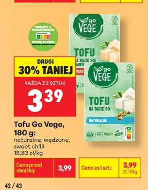 Tofu naturalne Go Vege +2 warianty