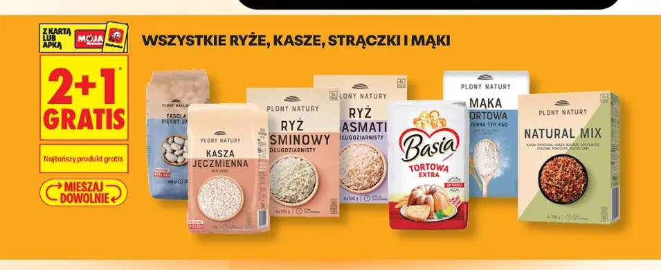 Ryże, kasze, strączki i mąki +7 wariantów