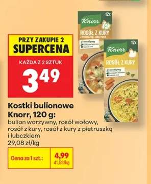 Kostki bulionowe Rosół z kury Knorr +3 warianty