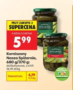 Korniszony delikatesowe Nasza Spiżarnia +1 wariant