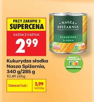 Kukurydza słodka Nasza Spiżarnia