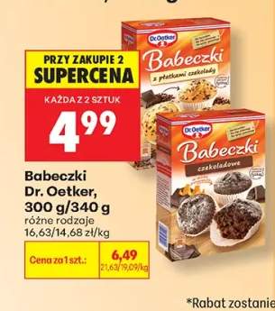 Babeczki z płatkami czekolady Dr. Oetker +1 wariant