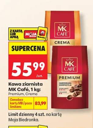 Kawa ziarnista MK Café Premium +1 wariant