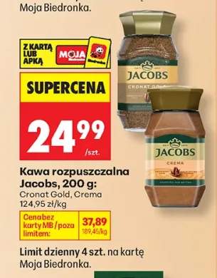 Kawa rozpuszczalna Jacobs Cronat Gold +1 wariant