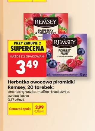 Herbatka owocowa piramidki Remsey ananas-gruszka +2 warianty