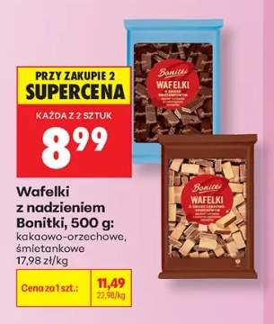 Wafelki z nadzieniem Bonitki o smaku śmietankowym +1 wariant