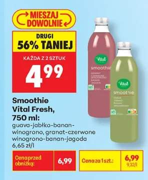 Smoothie guava-jabłko-banan-winogrono Vital Fresh +1 wariant