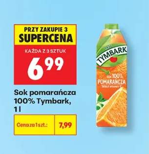 Sok pomarańcza 100% Tymbark