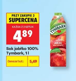 Sok jabłko 100% Tymbark
