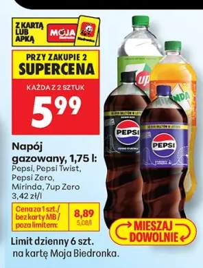 Napój gazowany Pepsi +4 warianty