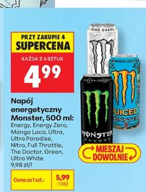 Napój energetyczny Monster Energy +9 wariantów