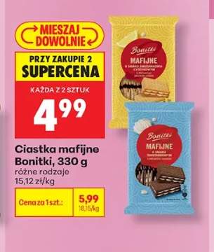 Ciastka mafijne Bonitki o smaku śmietankowo-cytrynowym +1 wariant