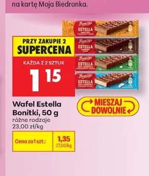 Wafel Estella Bonitki o smaku czekoladowym +3 warianty