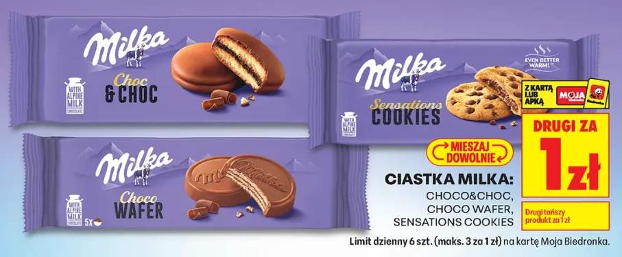 Ciastka Milka Choc & Choc +2 warianty