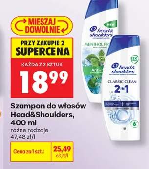 Szampon do włosów Head & Shoulders Menthol Fresh +1 wariant