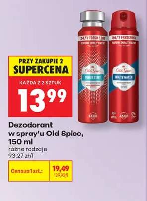 Dezodorant w spray'u Old Spice Power Start +1 wariant