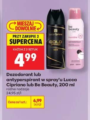 Dezodorant w spray'u Lucca Cipriano Gold Driver +1 wariant