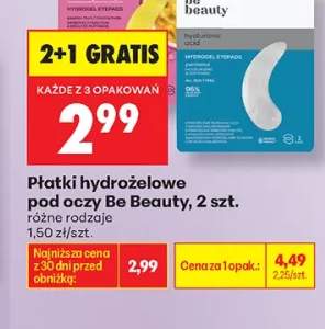 Płatki hydrożelowe pod oczy Be Beauty Energizing +1 wariant