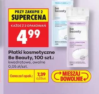 Płatki kosmetyczne Be Beauty kwadratowe +1 wariant