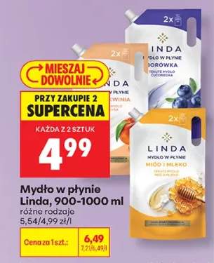 Mydło w płynie Linda Borówka zapas +1 wariant