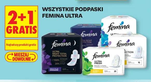 Podpaski Femina Ultra +3 warianty