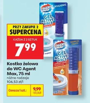 Kostka żelowa do WC Agent Max
