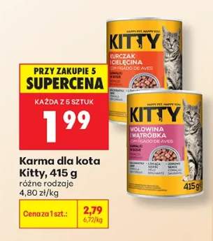 Karma dla kota Kitty kurczak i cielęcina +1 wariant