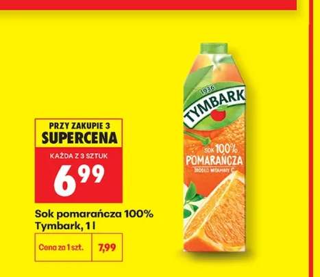 Sok pomarańczowy 100% Tymbark