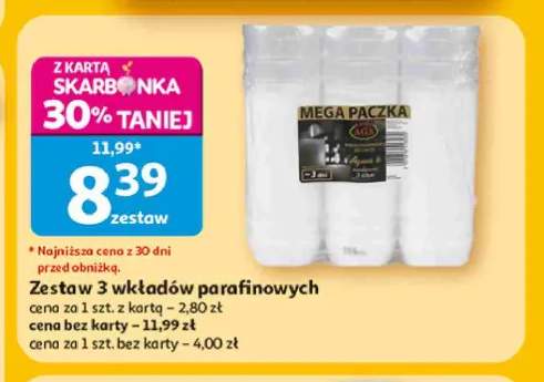 wkład parafinowy do znicza