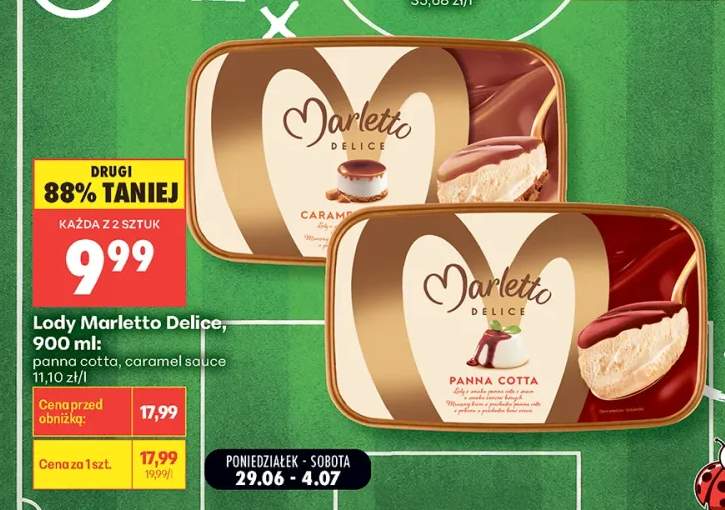 Lody Marletto Delice caramel sauce +1 wariant