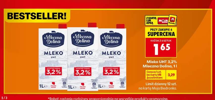 Mleko UHT Mleczna Dolina 3,2%
