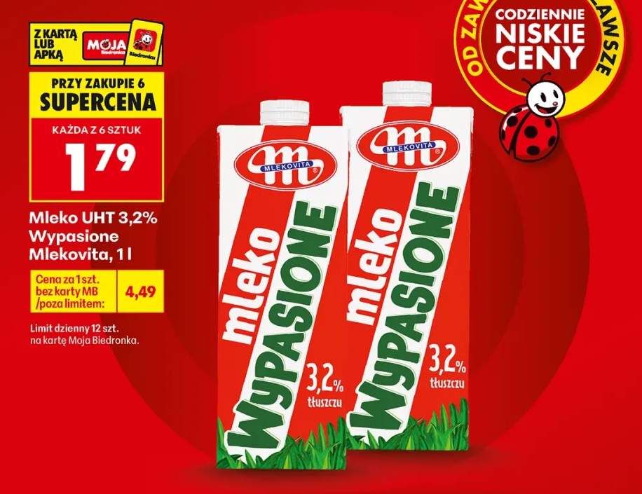 Mleko UHT 3,2% Wypasione Mlekovita