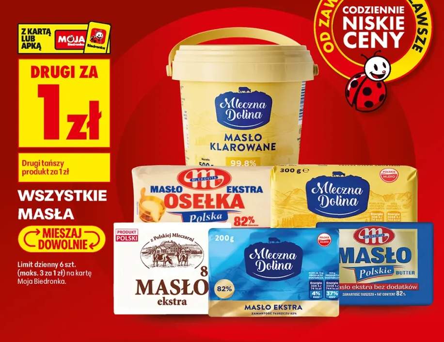 Masła +6 wariantów