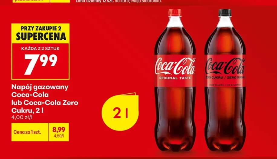 Napój gazowany Coca-Cola Original Taste +1 wariant
