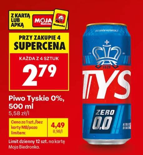 Piwo bezalkoholowe Tyskie