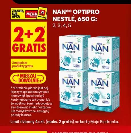 Mleko modyfikowane NAN Optipro 2 Nestlé +3 warianty