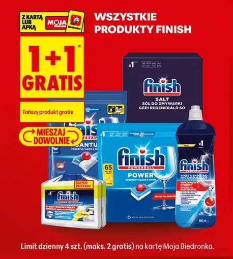 Produkty Finish +4 warianty