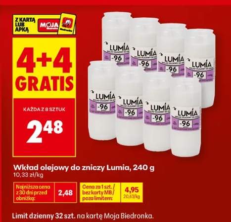 Wkład olejowy do zniczy Lumia