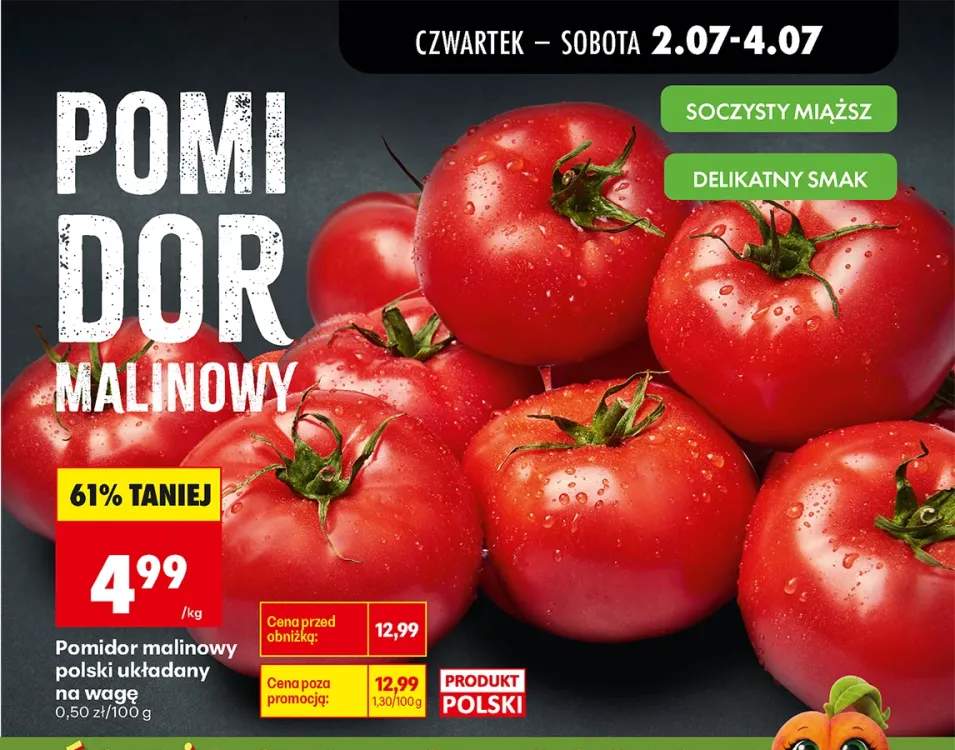 Pomidor malinowy polski układany