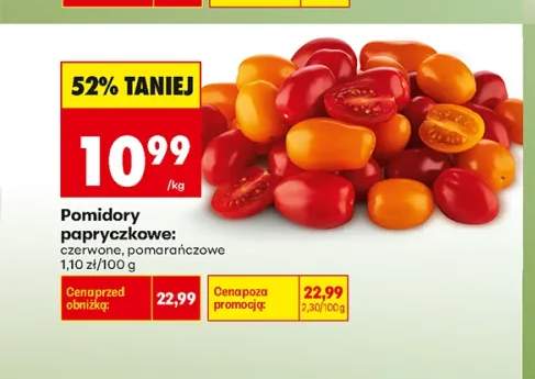 Pomidory papryczkowe czerwone +1 wariant