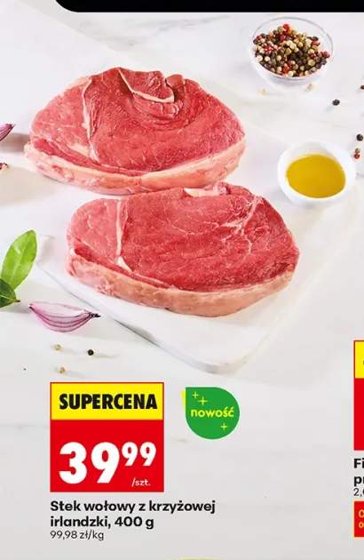 Stek wołowy z krzyżowej irlandzki