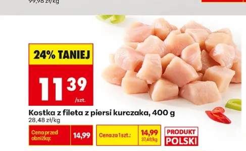 Kostka z fileta z piersi kurczaka