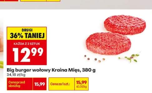Big burger wołowy Kraina Mięs