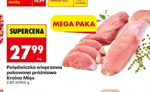 Polędwiczka wieprzowa pakowana próżniowo Kraina Mięs